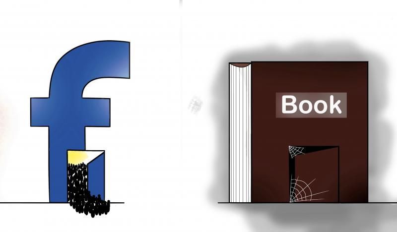 READ MORE BOOKS; SPEND LESS TIME ON FACEBOOK